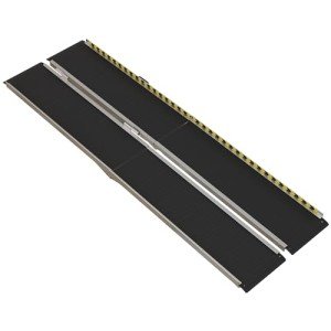 8FT Foldable Aluminum Wheelchair Ramp with Non-Slip Surface