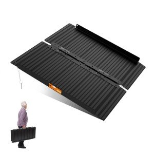 3ft Portable Non-Skid Aluminum Wheelchair Ramp