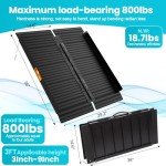 3ft Portable Non-Skid Aluminum Wheelchair Ramp