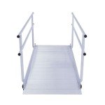 10' Portable Wheelchair Ramp with Handrails, 850 lb Capacity