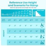 3ft Portable Non-Skid Aluminum Wheelchair Ramp