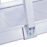 10' Portable Wheelchair Ramp with Handrails, 850 lb Capacity