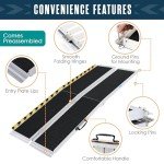 Houseables 5 FT Portable Wheelchair Ramp for Steps