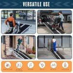 Houseables 5 FT Portable Wheelchair Ramp for Steps