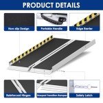 RexTact 1.2m Portable Wheelchair Ramp with Wheels