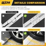 2FT Portable Aluminum Wheelchair Ramp, 600 lbs Capacity