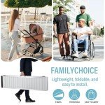 Portable 3ft Aluminum Wheelchair Ramp - Anti-Slip