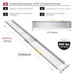 Ruedamann 8FT Adjustable Aluminum Wheelchair Ramp