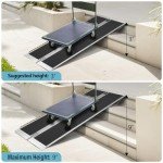 Portable 3ft Aluminum Wheelchair Ramp - Anti-Slip