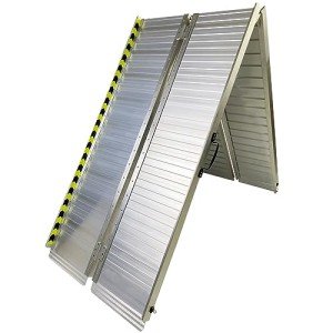 10-Foot Portable Aluminum Non-Skid Wheelchair Ramp