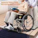 BESEA 3-Inch Wheelchair Anti-Slip Ramp, 3 Feet