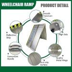 10-Foot Portable Aluminum Non-Skid Wheelchair Ramp