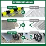10-Foot Portable Aluminum Non-Skid Wheelchair Ramp