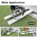 Ruedamann 8FT Adjustable Aluminum Wheelchair Ramp