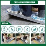 10-Foot Portable Aluminum Non-Skid Wheelchair Ramp