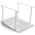 Foldable Wheelchair Ramp with Adjustable Handrails