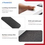 Adjustable Aluminum Wheelchair Ramp - 2.4m Long