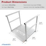 Ruedamann 3' x 36" Aluminum Wheelchair Ramp