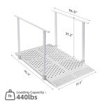 Foldable Wheelchair Ramp with Adjustable Handrails