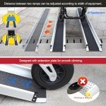 Adjustable Aluminum Wheelchair Ramp - 2.4m Long