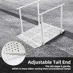 Foldable Wheelchair Ramp with Adjustable Handrails