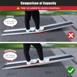 Adjustable Aluminum Wheelchair Ramp - 2.4m Long