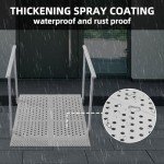 Foldable Wheelchair Ramp with Adjustable Handrails