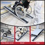 Adjustable Aluminum Wheelchair Ramp - 2.4m Long