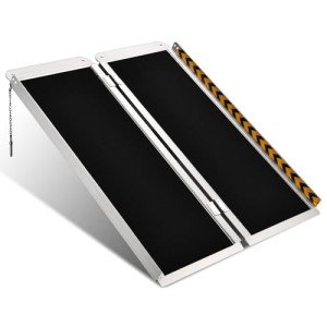3FT Portable Aluminum Wheelchair Ramp with Non-Slip Surface