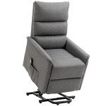 HOMCOM Power Lift Recliner for Seniors - Dark Gray