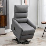 HOMCOM Power Lift Recliner for Seniors - Dark Gray