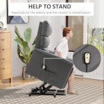 HOMCOM Power Lift Recliner for Seniors - Dark Gray