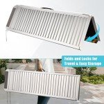 3FT Portable Aluminum Wheelchair Ramp with Non-Slip Surface