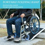 3FT Portable Aluminum Wheelchair Ramp with Non-Slip Surface
