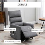 HOMCOM Power Lift Recliner for Seniors - Dark Gray