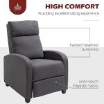 HOMCOM Adjustable Recliner Chair for Home Theater