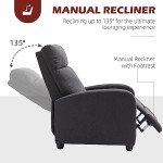 HOMCOM Adjustable Recliner Chair for Home Theater