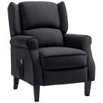 HOMCOM Adjustable Recliner Chair with Remote Control