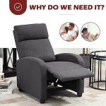 HOMCOM Adjustable Recliner Chair for Home Theater