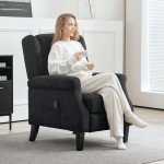HOMCOM Adjustable Recliner Chair with Remote Control