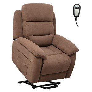 Giantex Electric Recliner Chair for Seniors, Brown