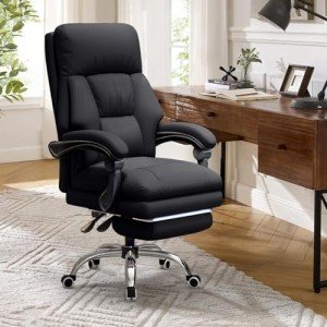 High Back Office Chair with Foot Rest