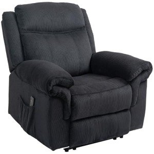 HOMCOM Vibrating Recliner Chair with Side Pockets