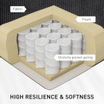 HOMCOM Adjustable Recliner Chair with Remote Control