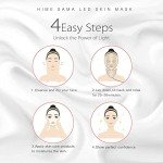 HIME SAMA LED Face Mask - 7 Color LED Mask for Face and Neck Skin Care, FSA/HSA Eligible, Blue & Red LED Face Mask, Portable Facial Care Mask and Optical Cosmetic Mask for Home and Travel. A-021