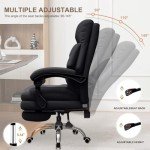 High Back Office Chair with Foot Rest