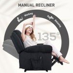 HOMCOM Vibrating Recliner Chair with Side Pockets