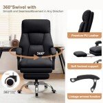 High Back Office Chair with Foot Rest