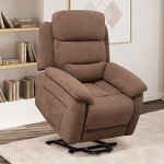 Giantex Electric Recliner Chair for Seniors, Brown