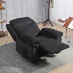 HOMCOM Vibrating Recliner Chair with Side Pockets